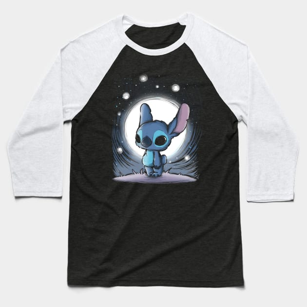 Cute Alien Baseball T-Shirt by xMorfina